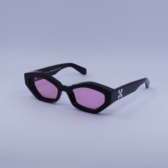 Off-White OERI144 HILO 1030 Sunglasses Black Cat Eye Frame, Pink Lenses - Picture 5 of 10